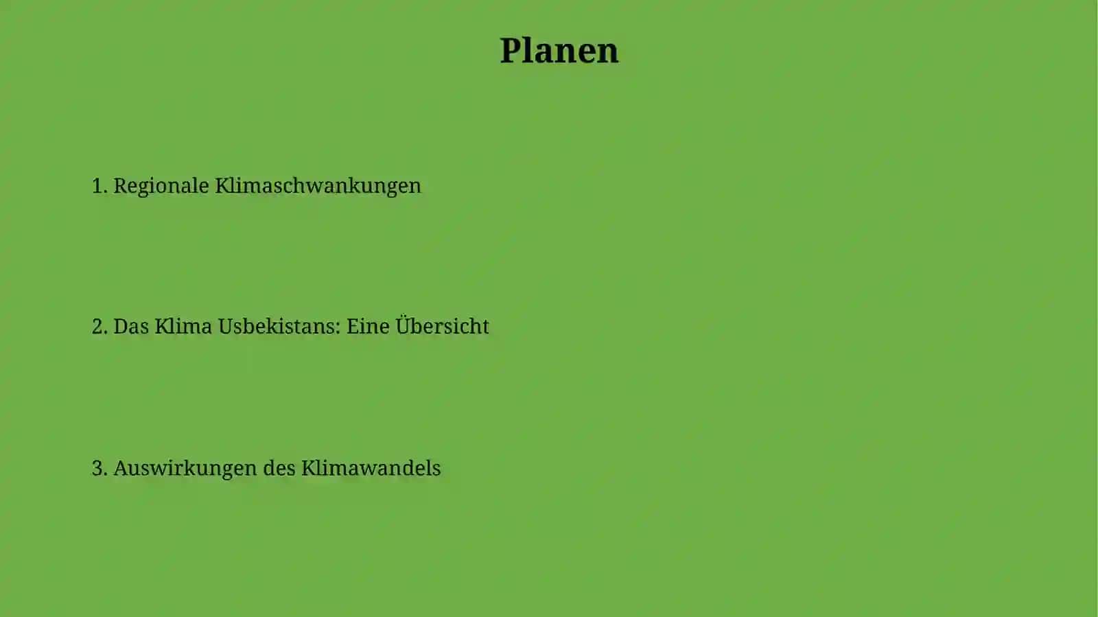 Das Klima Usbekistans: Eine Übersicht 2