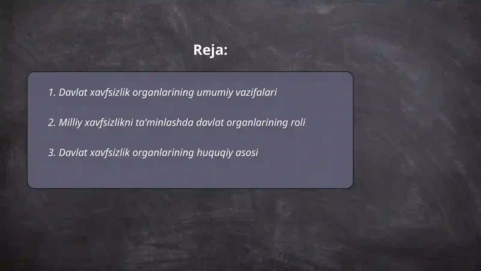 Davlat xafsizlik organlarining vazifalari va huquqlari 2