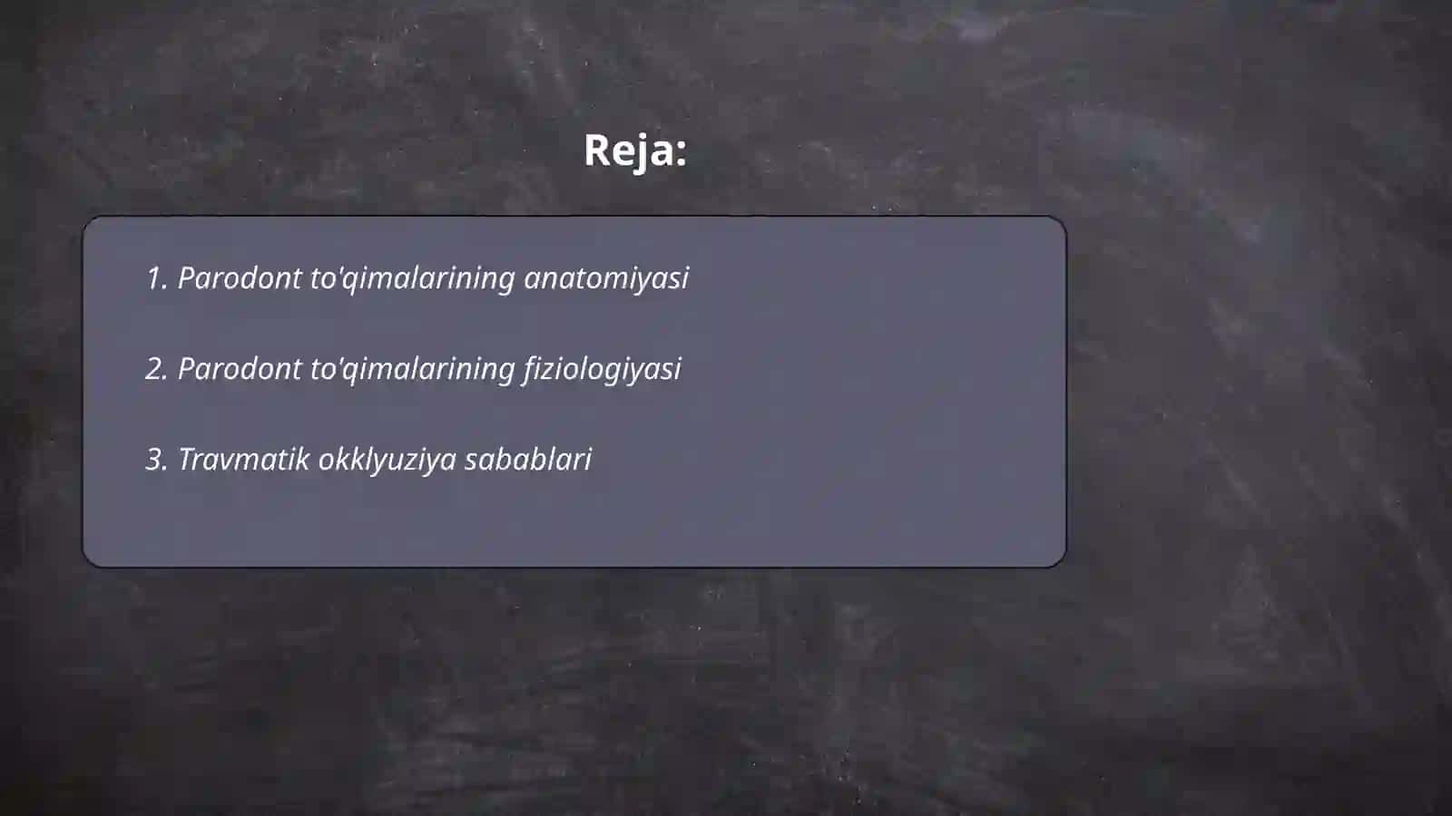 Paradont to'qimasining anatomiyasi 2