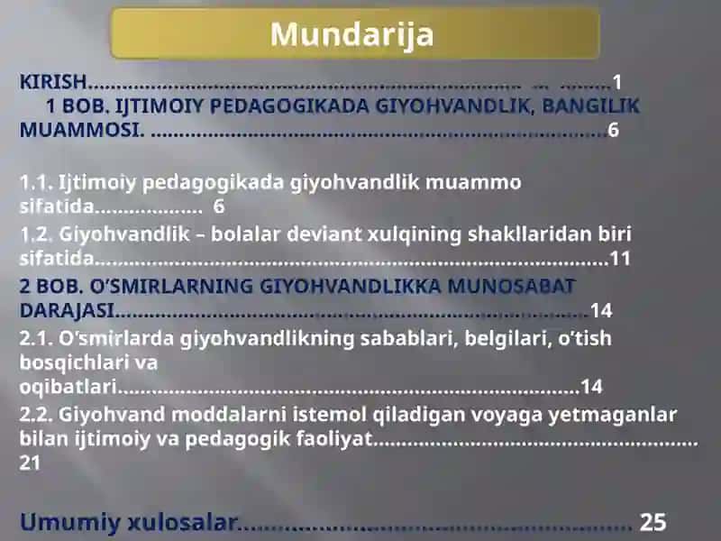 O’SMIRLARDA GIYOHVANDLIKNING SABABLARI VA OQIBATLARI 2