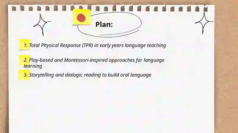 Contemporary foreign language teaching methods for children in their early years 2