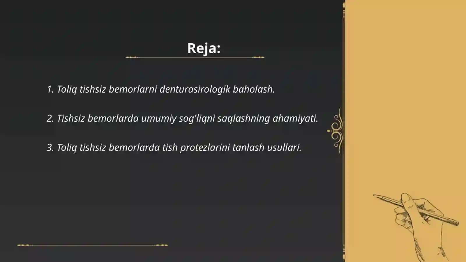 Toliq tishsiz bemorlarni qoshimcha davolash uslublari 2