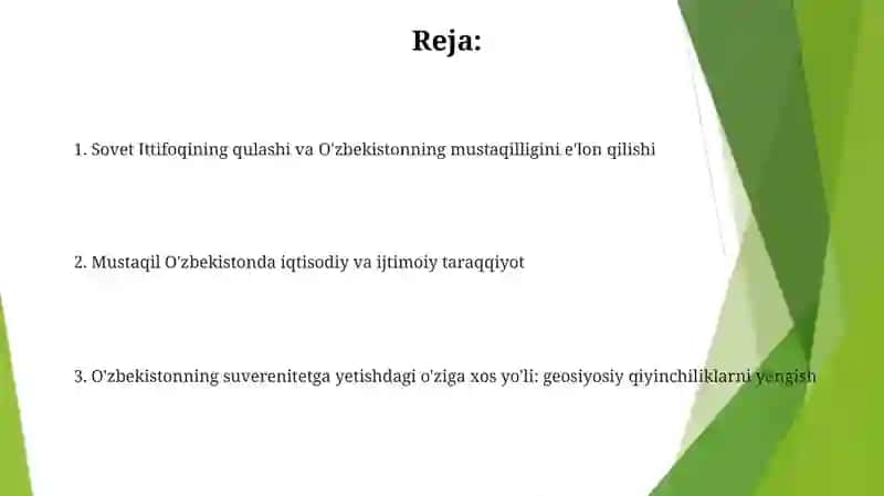 O'zbekiston Respublikasi tashkil topishining tarixiy ahamiyati 2