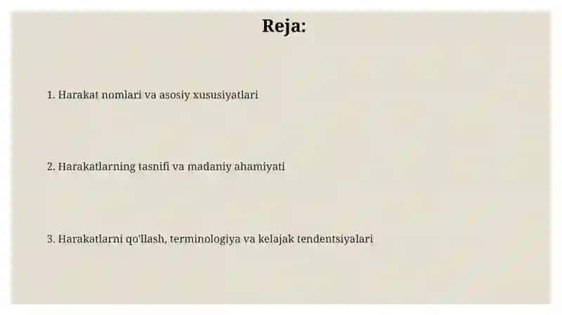 Harakat nomi va xususiyatlati ona tili 2