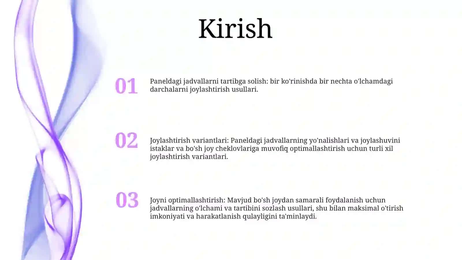 Masalalar Paneliga Joylashgan Bir Necha Olchilgan Darchalarni Bir Vaqtda Kòrish Usullaridan Foydalanib Tartiblash 2