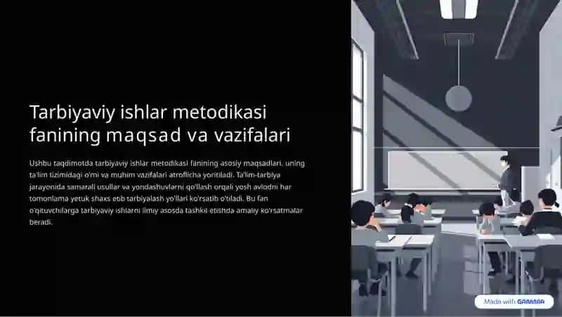 Tarbiyaviy ishlar metodikasi 2