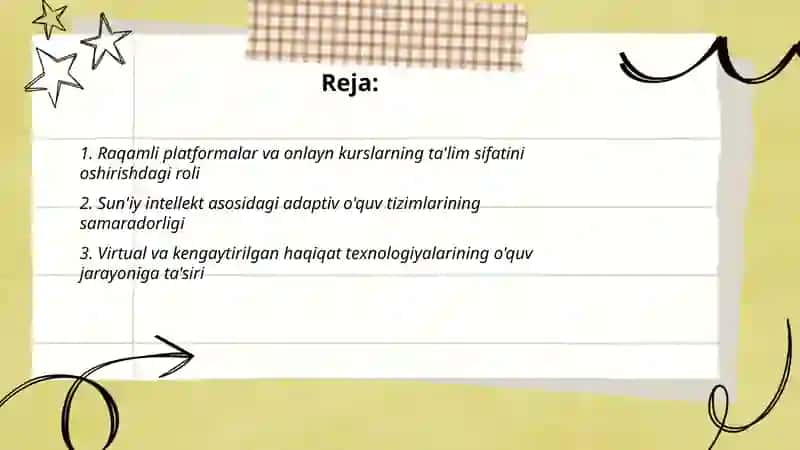 Raqamli platformalar va onlayn kurslar 2