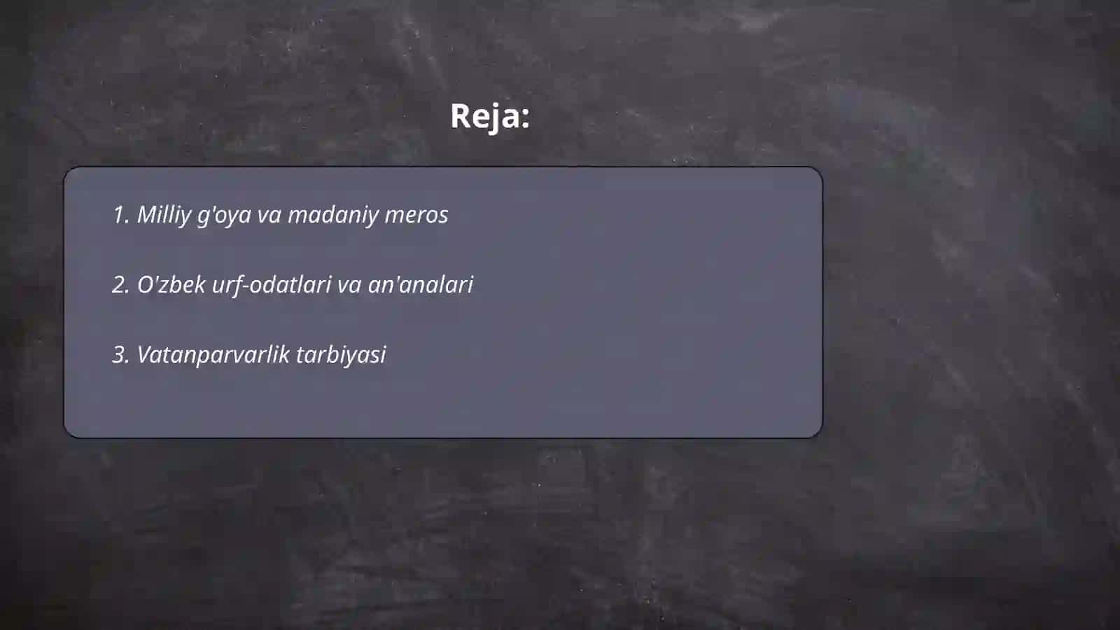 Milliy g'oya va madaniy meros 2