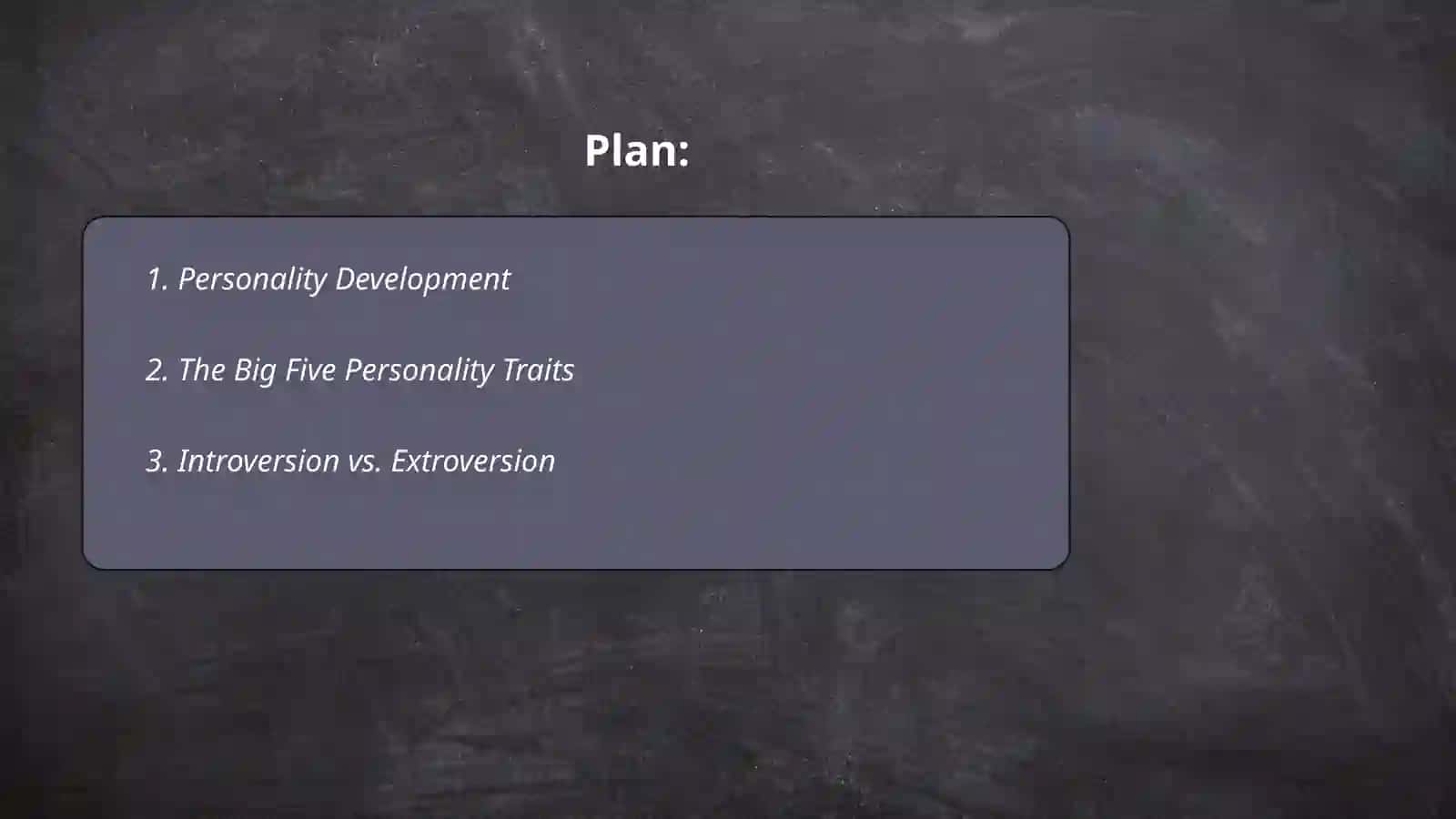 Personality Traits 2