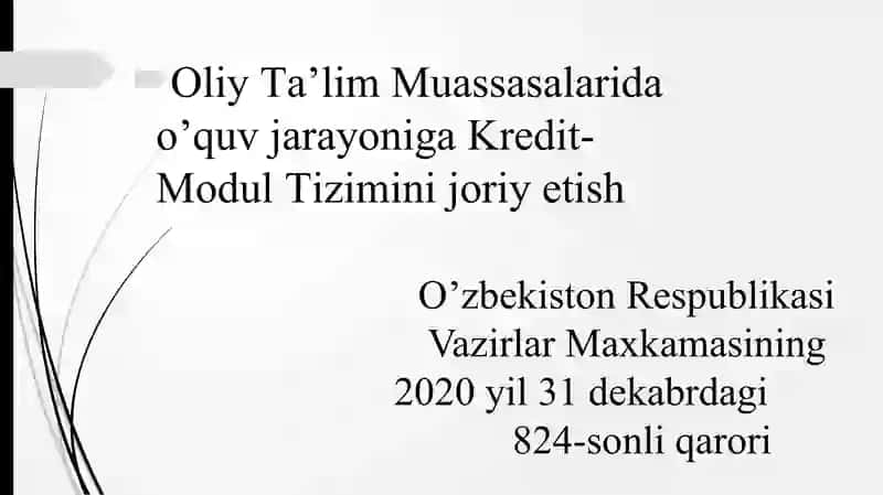 KREDIT TIZIMI 2