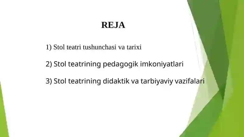Maktabgacha taʼlim jarayonida stol teatr personajlari orqali bolalarning ijodiy qobiliyatlarini shakllantirish .pptx 2