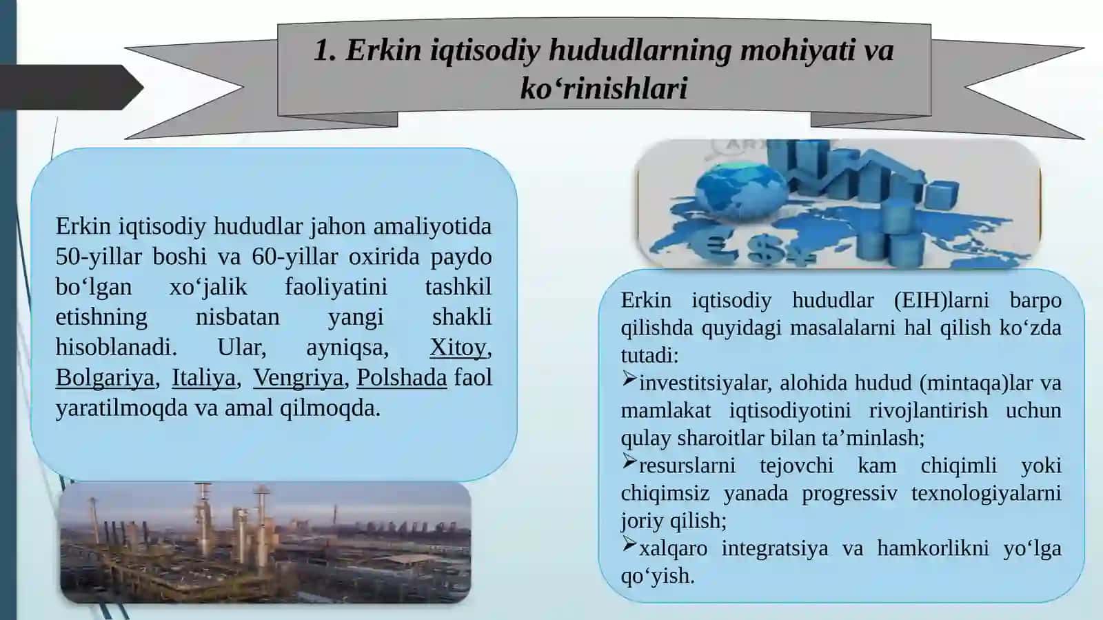 Jahon iqtisodiyotida erkin iqtisodiy hududlarning tutgan o‘rni 2
