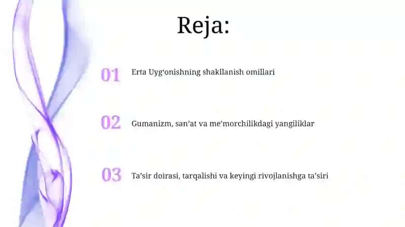 Erta Uygʻonish davri va uning shakllanish jarayoni 2