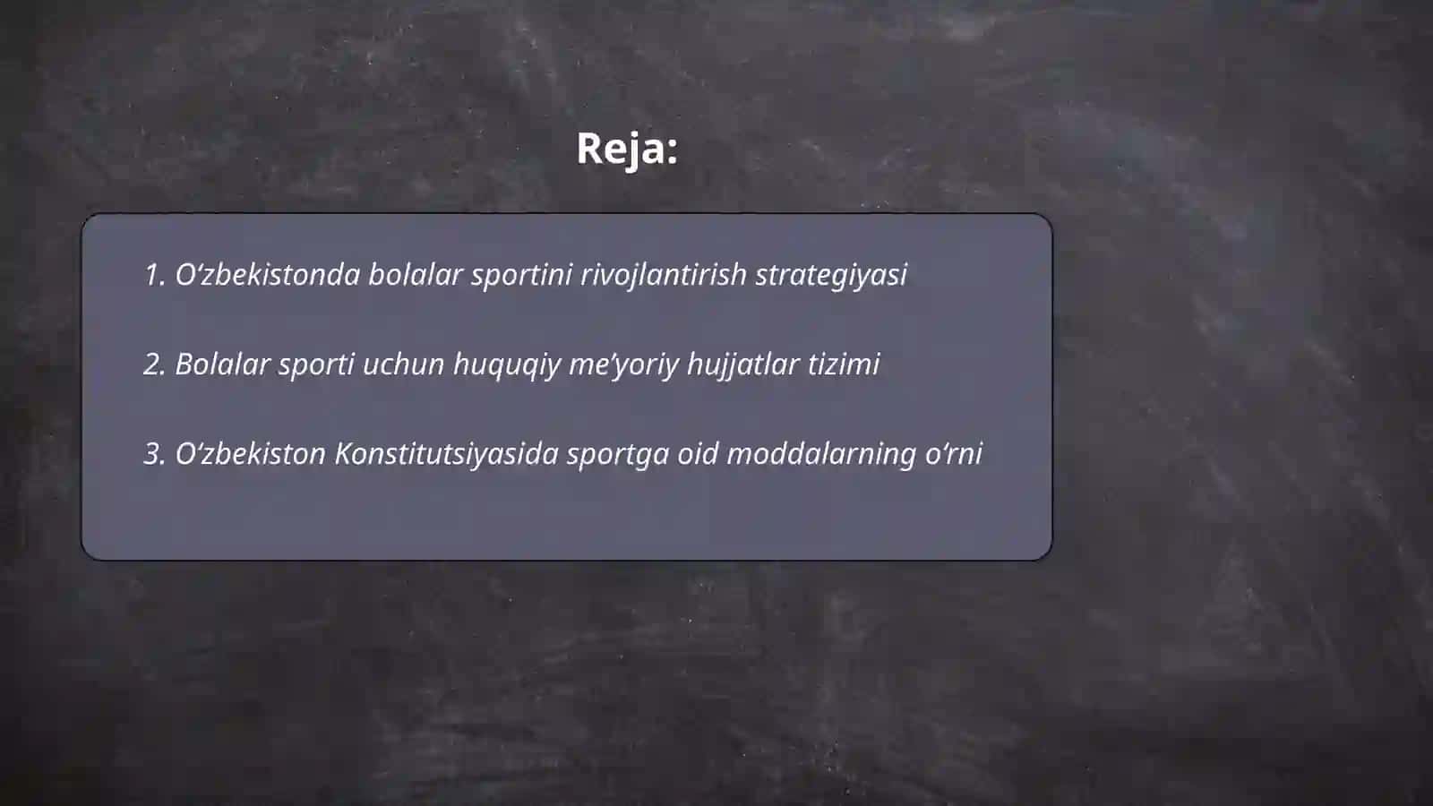 O‘zbekistonda bolalar sportining huquqiy me’yoriy asoslari 2