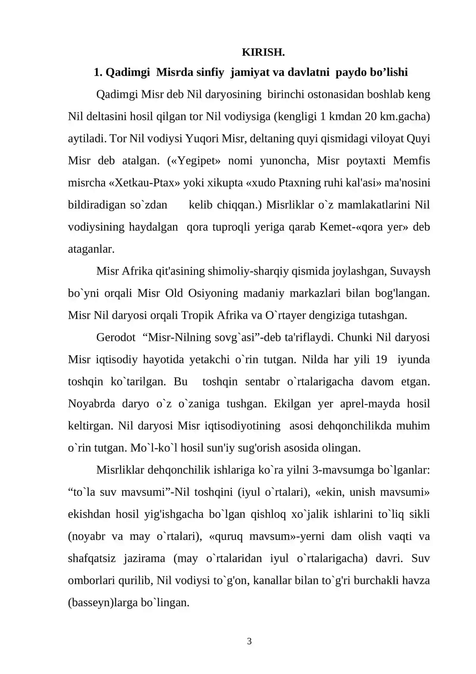 ILK VA QADIMGI MISR PODSHOLIGI 2