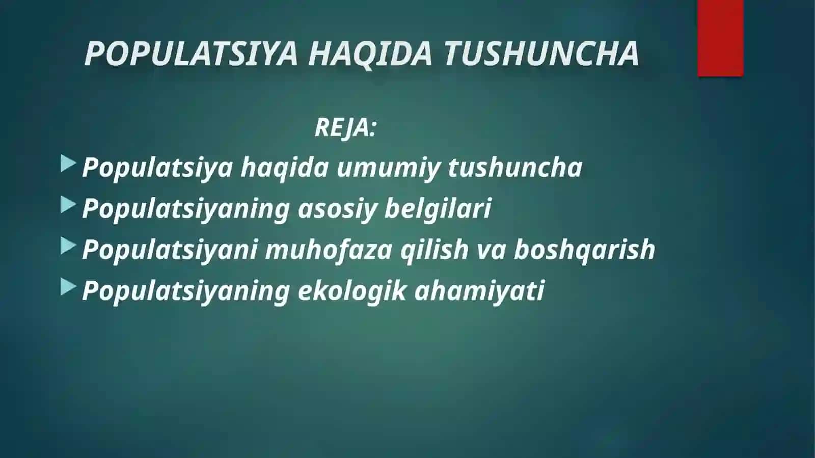 GULISTON DAVLATISHLAB CHIQARISH FAKULTETIBIOTEXNOLOGIYA YO’NALISHI38.23-UMIRZOQOVA ZAHRONINGEKOLOGIYA FANIDANMUSTAQIL ISHI 2
