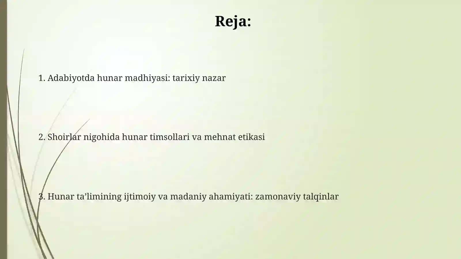Shoir yozuvchilar ijodida kasb-hunar oʻrganishga chorlovning aks ettirilishi 2