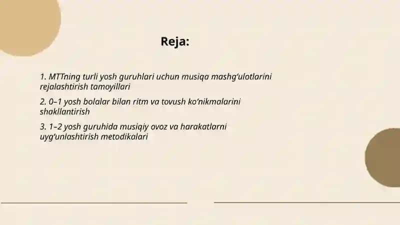 MTT ning turli yosh guruhlarida musiqa mashgʻulotini tashkil etish 2