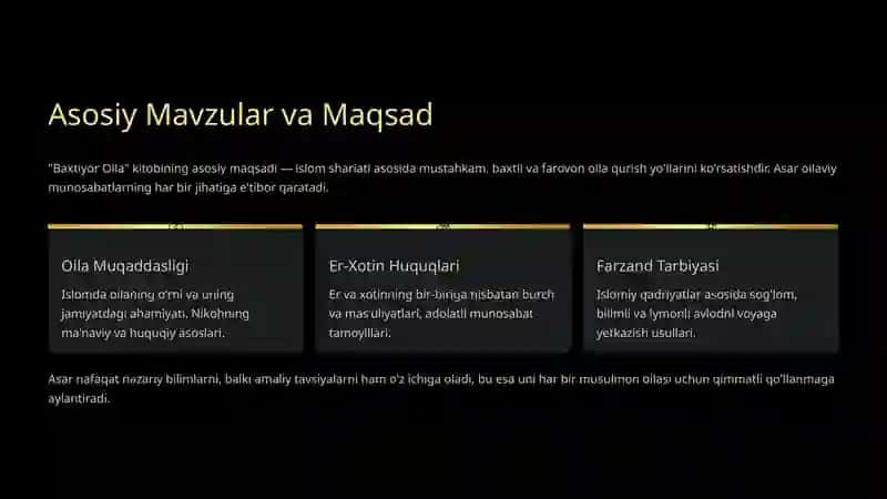 Shayx Muhammad Sodiq Muhammad Yusufning Baxtiyor oila asarida islom qadriyatlarining talqini 2