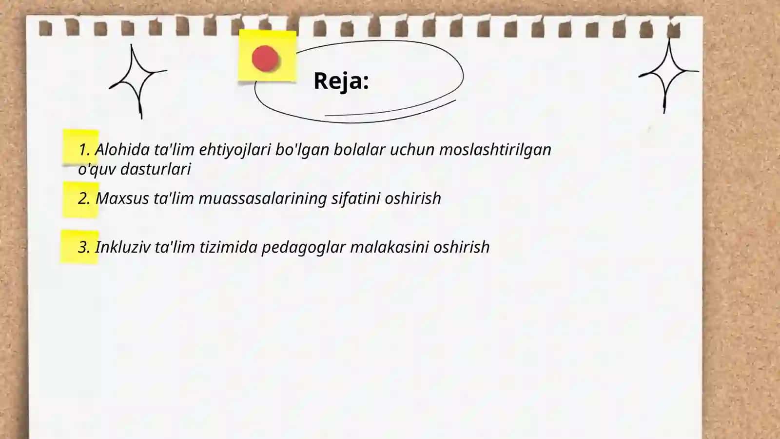 Alohida ta'lim ehtiyojlari bo'lgan bolalarni o'qitish va tarbiyalash muammolari va yechimlari 2