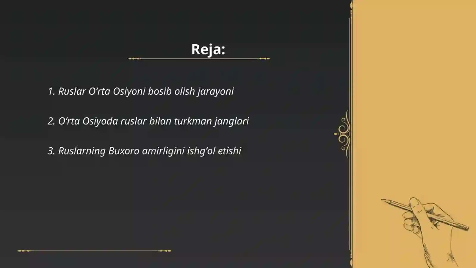 Ruslarni Oʻtra Osiyoni bosib olishiga oid manbalar 2