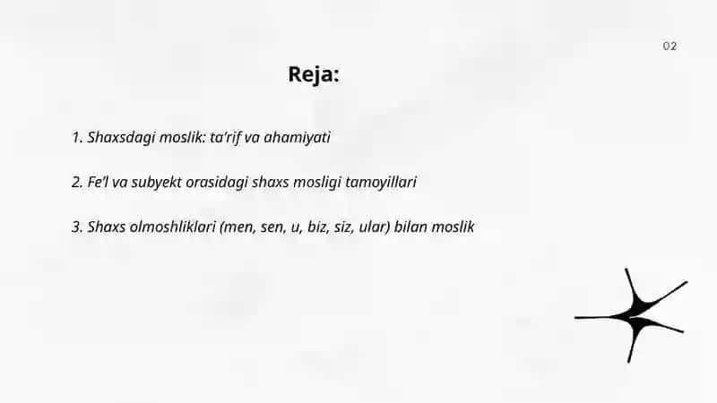 Shaxsdagi moslik 2