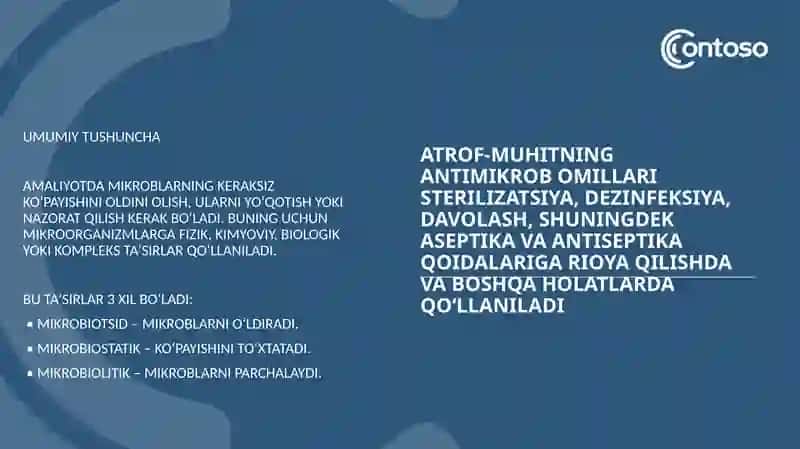 Tashqi muhit omillarining mikroorganizmlarga ta'siri 2