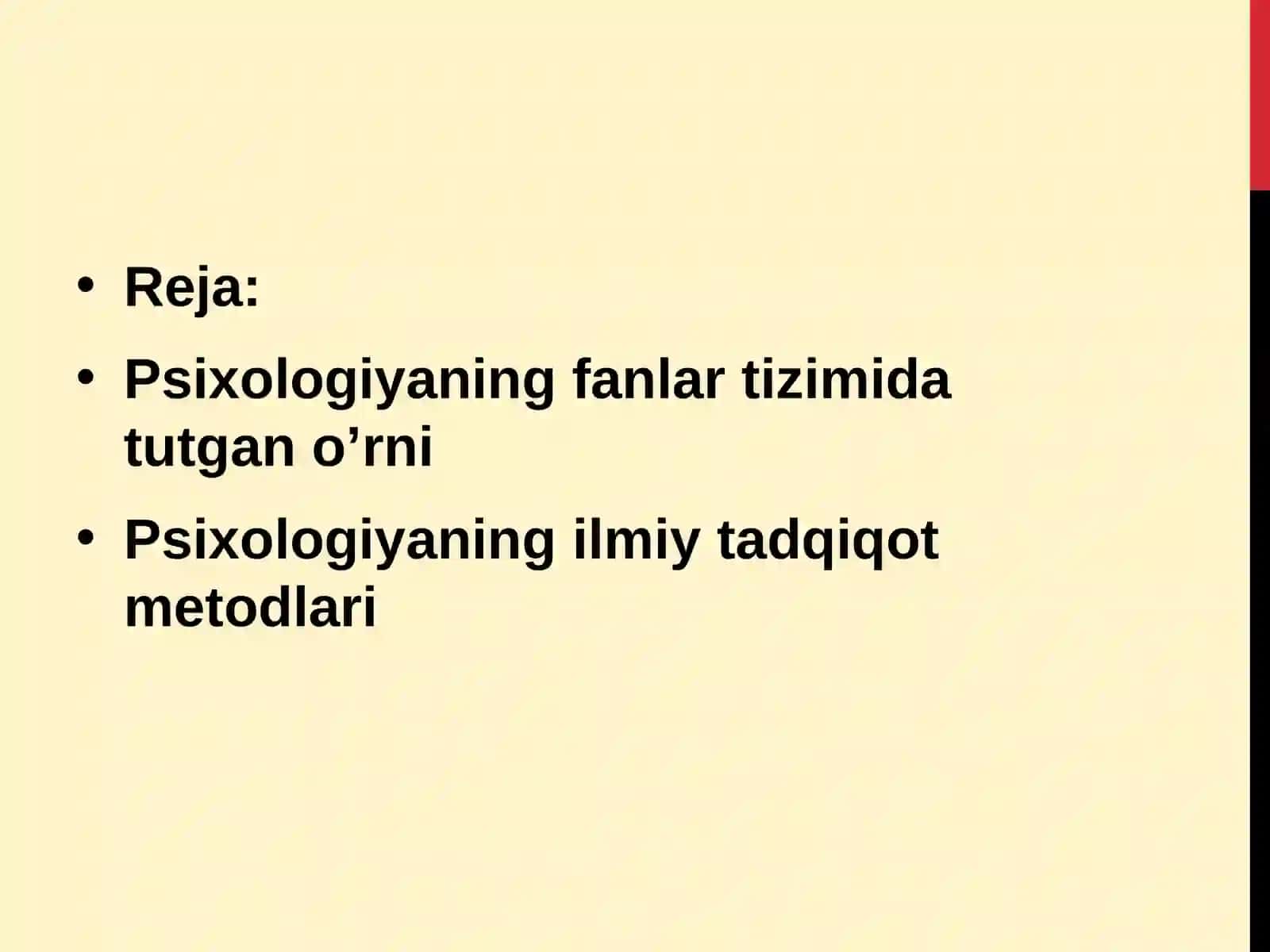 PSIXOLOGIYA FANINING METODLARI VA TARMOQLARI 2