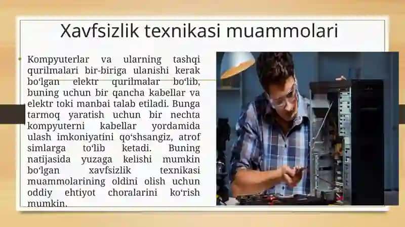 Xavfsizlik muammolari. Elektron xavfsizlik. Maʼlumotlar xavfsizligi 2
