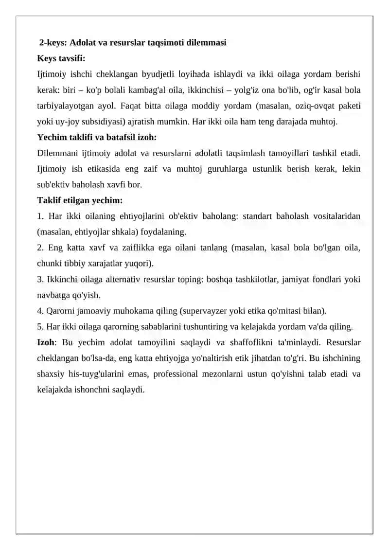 Axloqiy qadryatlar ijtimoiy ish etikasi amaliyot asosi sifatida 2