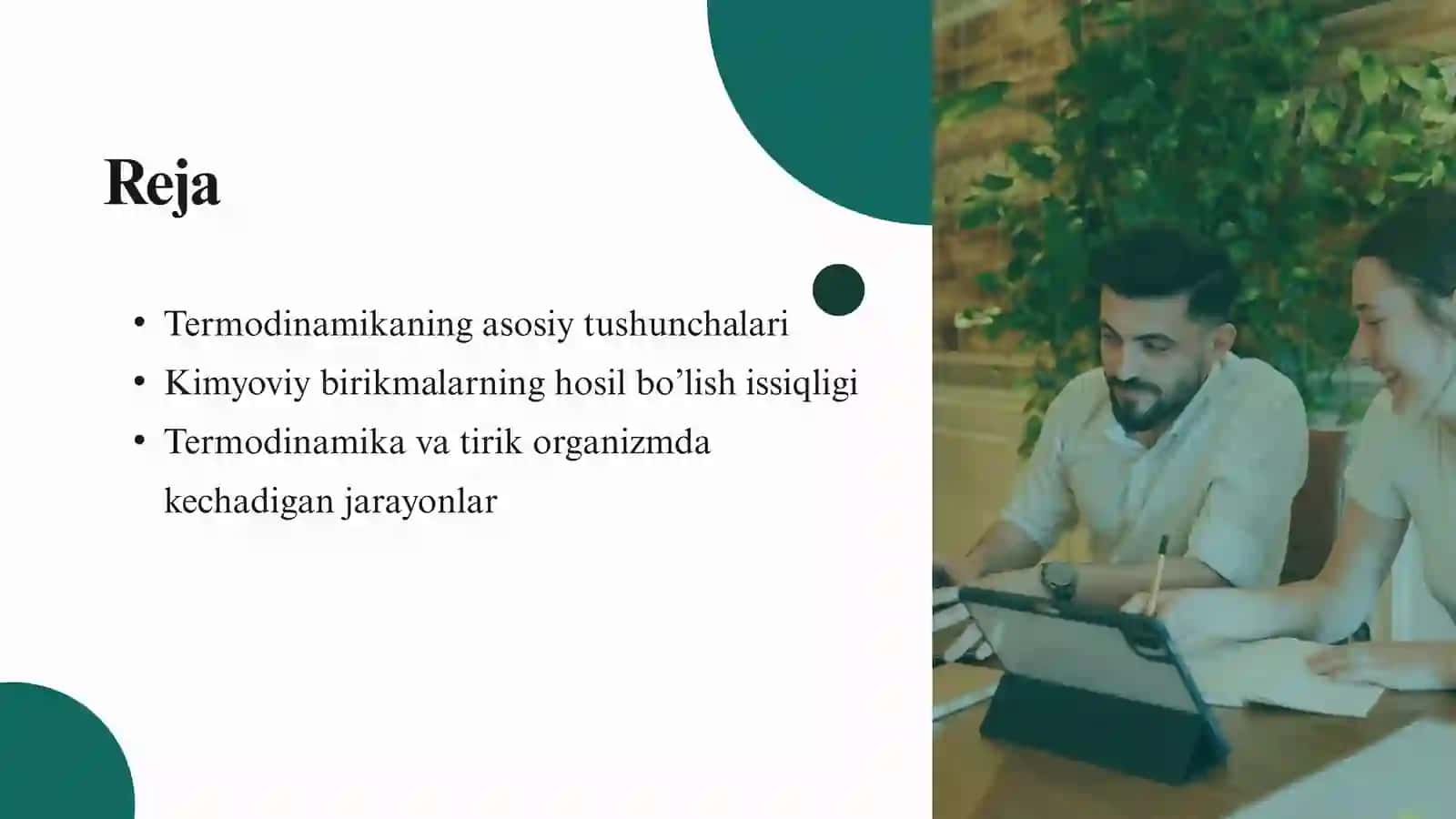 Kimyoviy termodinamika.Kimyoviy reaksiyalarning issiqlik effektini aniqlash 2