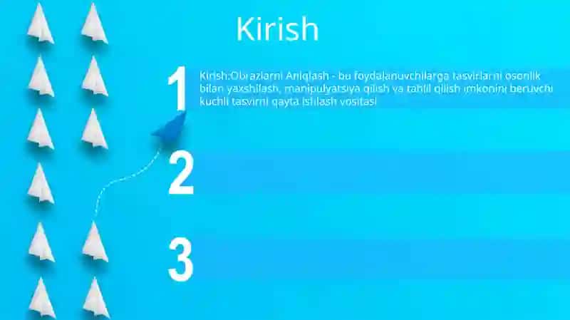 Obrazlarni Aniqlash 2