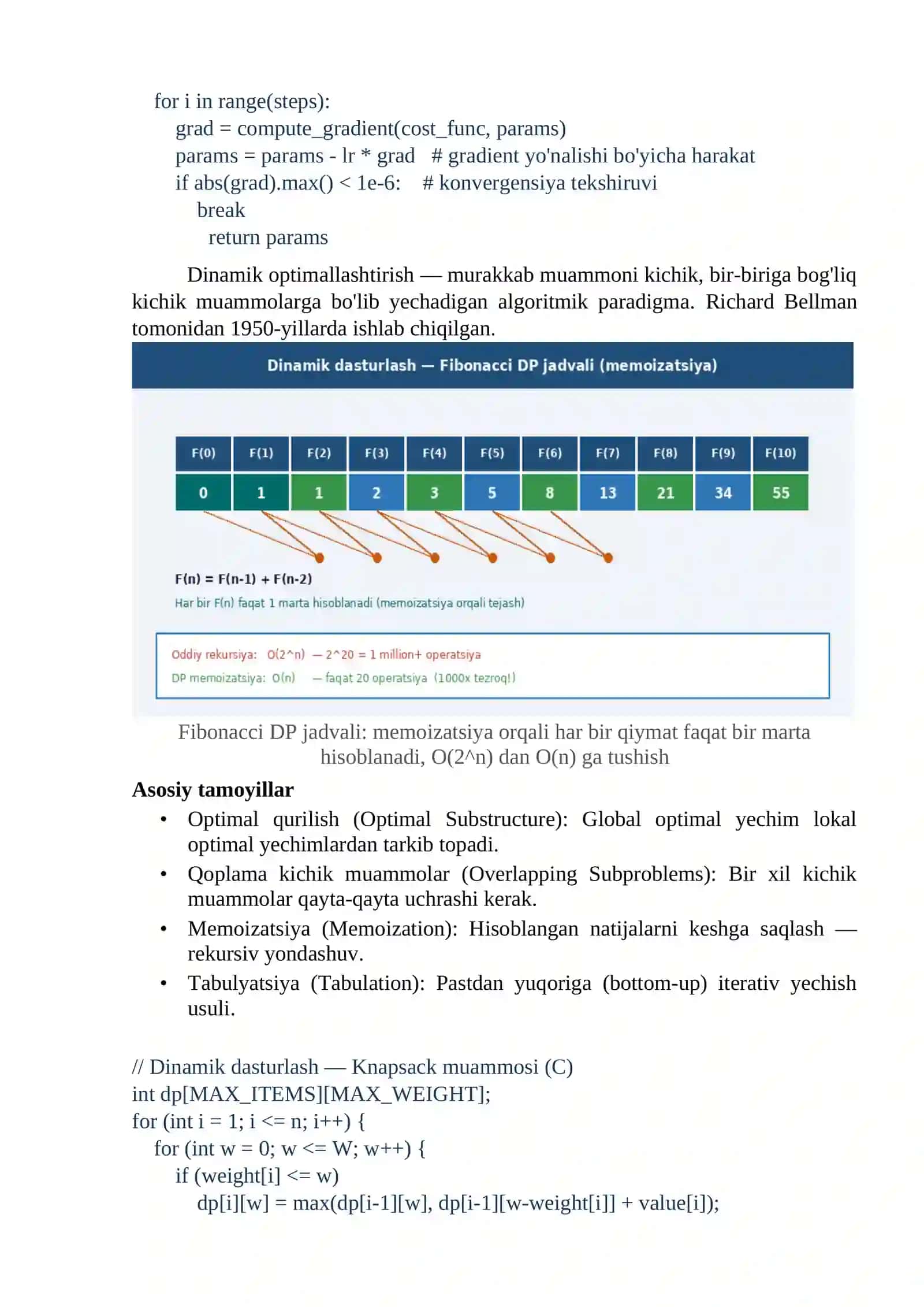Yo‘naltirilgan va dinamik optimallashtirish texnikalari 2