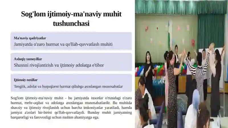 Seminar "Sog'lom ijtimoiy-ma'naviy muhitni ta'minlashda ota-onalar bilan hamkorlikning ahamiyati" 2