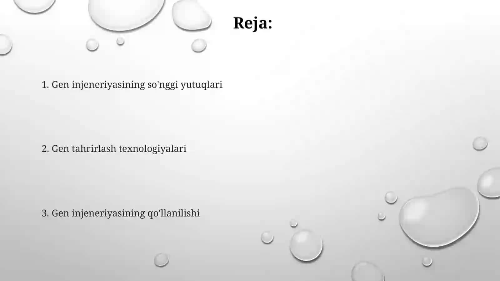 Genetik muhandislik sohasida erishilgan yutuqlar 2