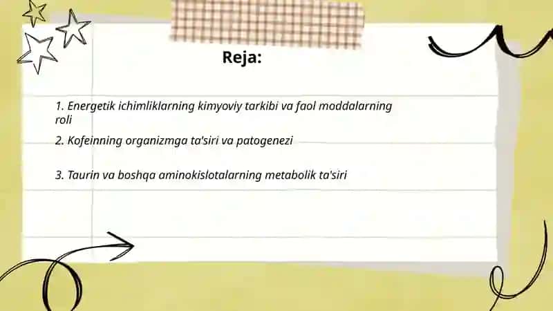 Energetik ichimliklar ichishni Organizmga zararlari patagenezi 2
