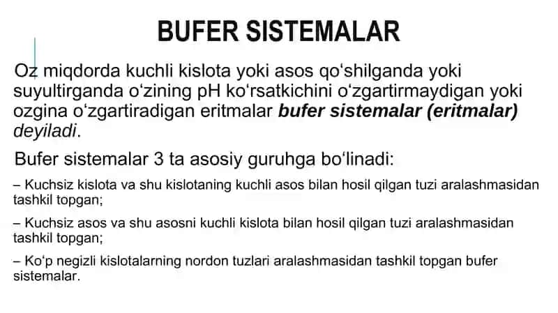Bufer sistemalar 2