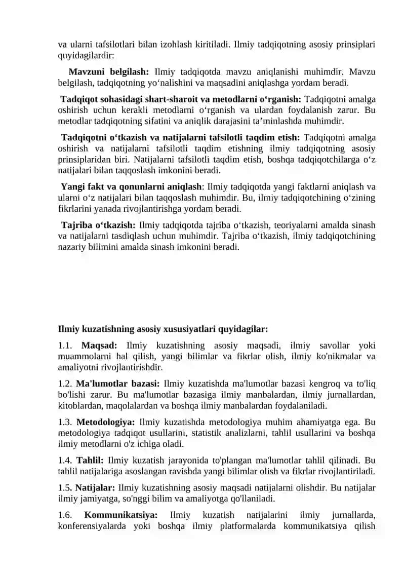 Ilmiy tadqiqotda mavzu aniqlanishi muhimdir. Mavzu belgilash, tadqiqotning yo‘nalishini va maqsadini aniqlashga yordam beradi 2