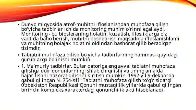 Atrof-muhitniifloslanishdanmuhofazalashbo‘yichatadbirlar 2