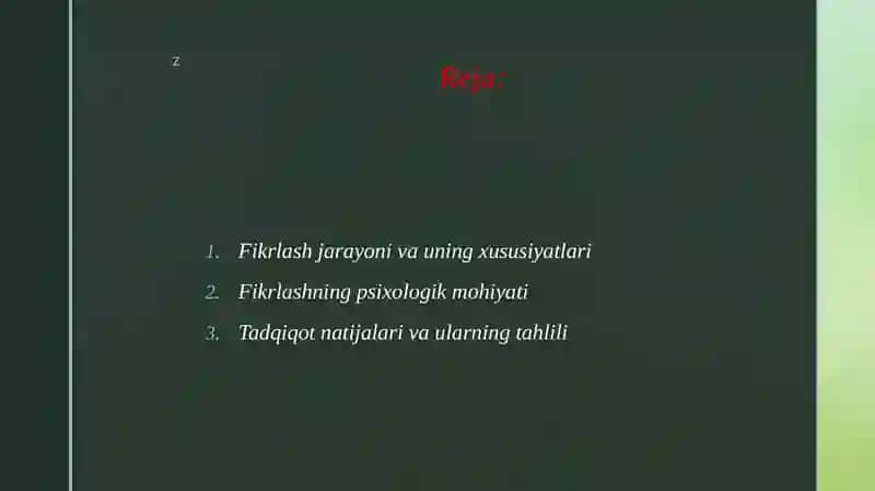 Fikrlash jarayoni eksteriorizatsiyasi De Grot tadqiqotlari 2