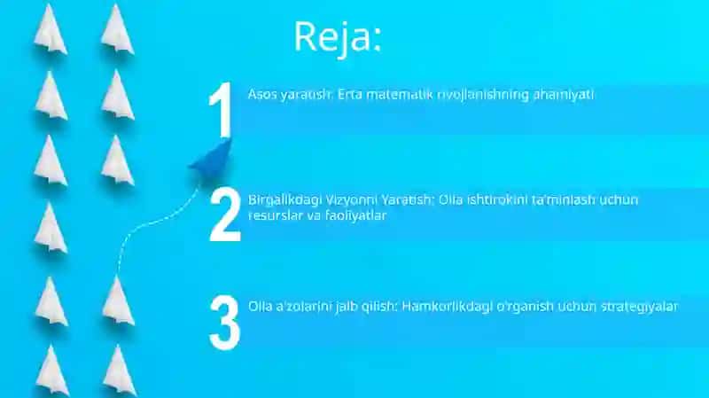 Maktabgacha ta'lim yoshidagi bolalarning matematik tasavvurlarini shakllantirishda oila bilan ishlashni tashkil etish 2