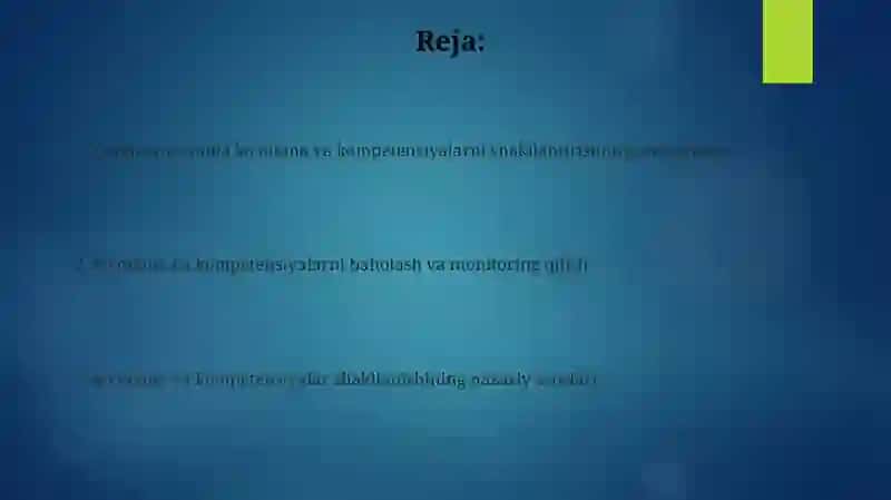 Ta'lim jarayonida ko'nikma va kompetensiyalarni shakllantirishning metodikasi 2