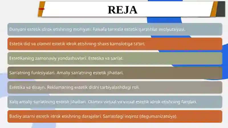 Nafosat falsafasi (Estetika) 2