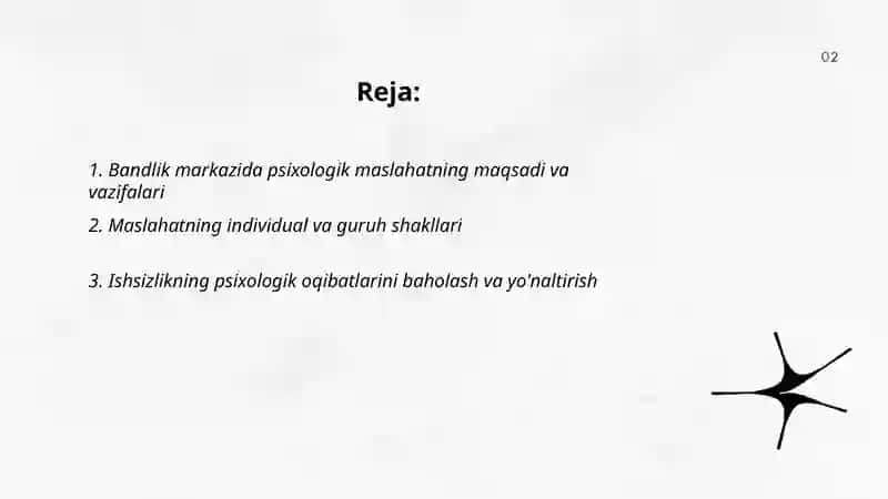 Bandlik markazida psixologik maslahat berishning xususiyatlari 2
