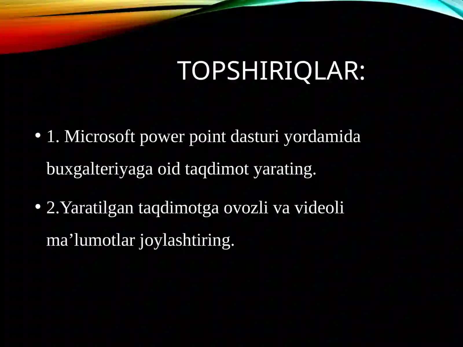 Sohaga  oid  taqdimot  yaratish 2