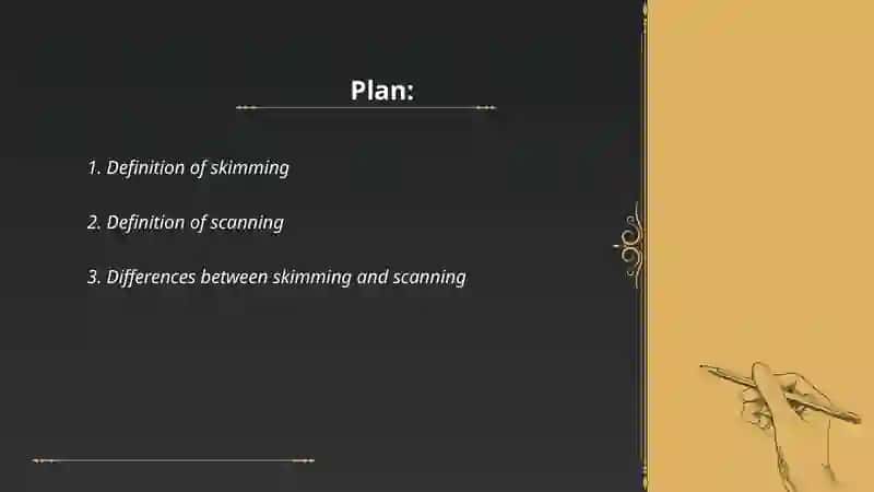 Skimming and scanning 2