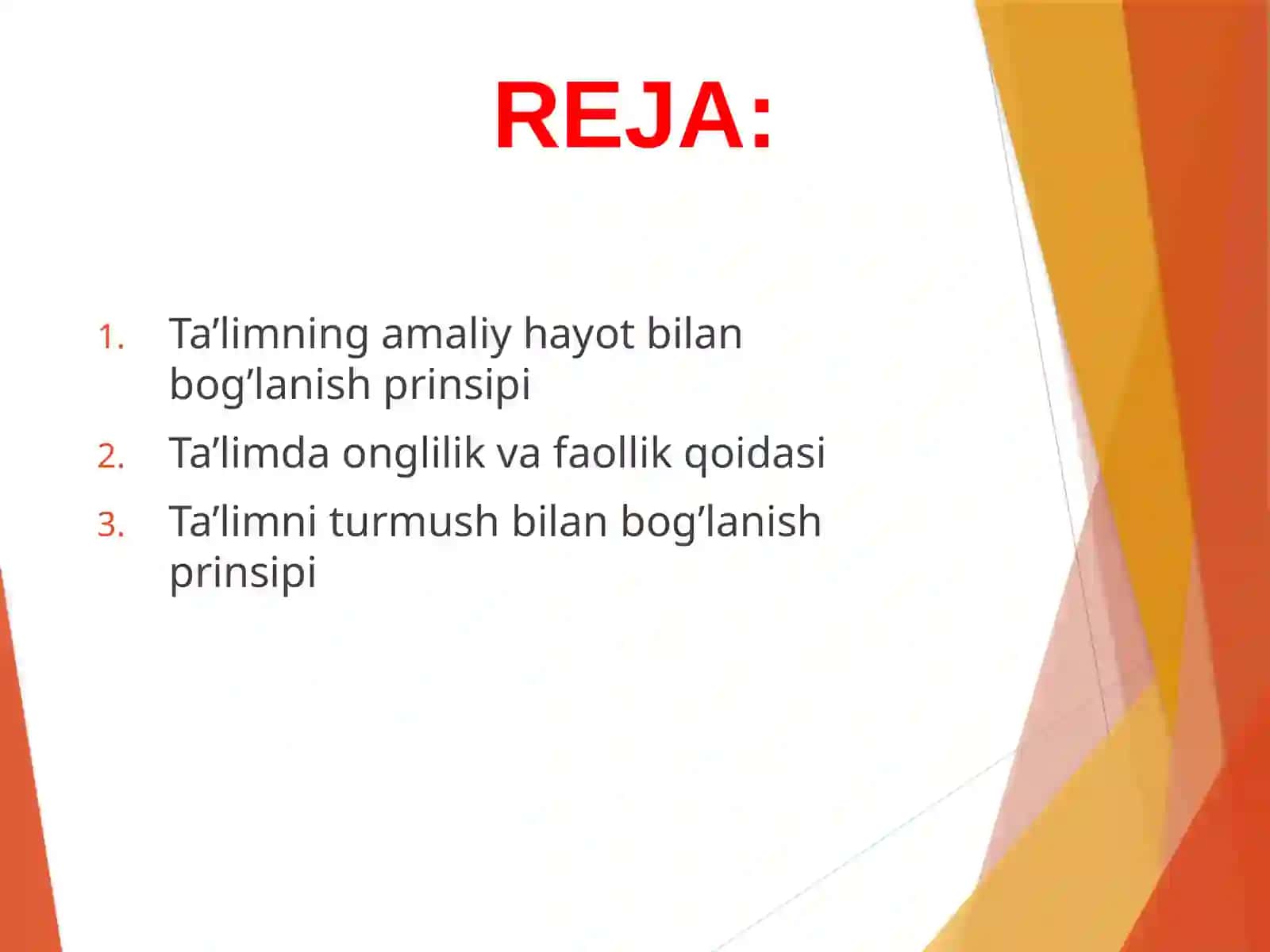 Tarbiya qonuniyatlari va tamoyillari 2