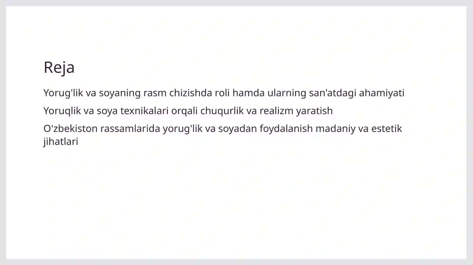 Yoruqlik va soyaning rasm chizishdagi ahamiyati 2
