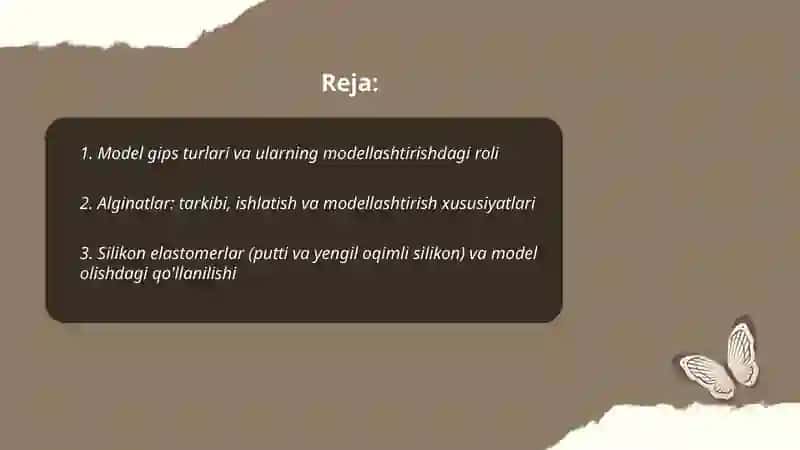 Stomatologiya laboratoriyasida ishlatiladigan yordamchi xom ashyolar tasnifi 2