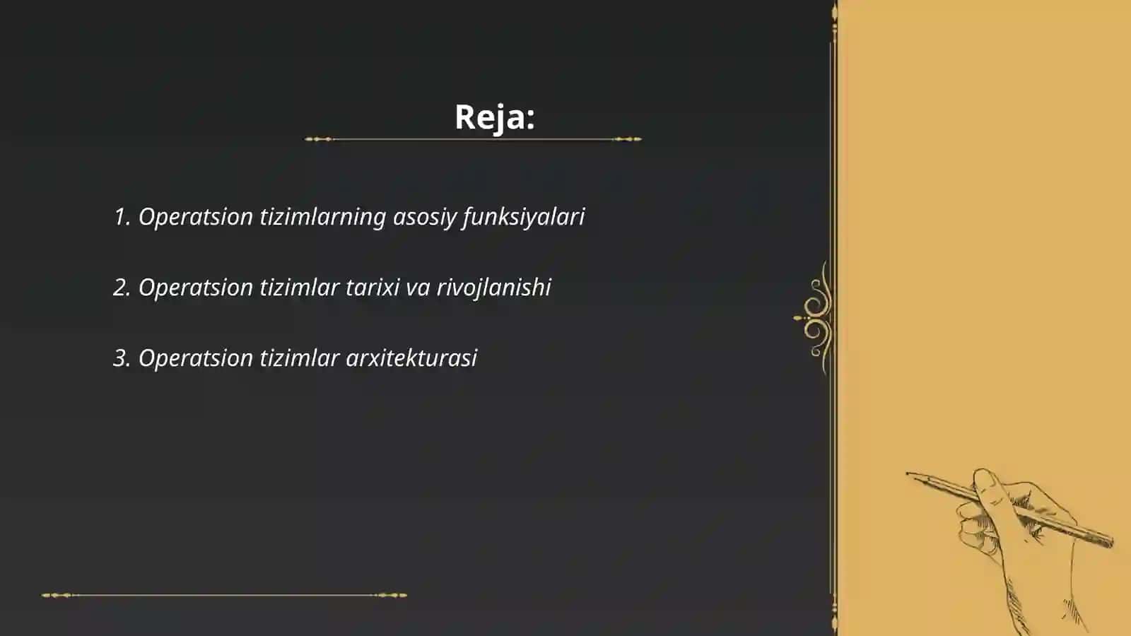 Operatsion tizimlarning qiyosiy tahlili 2